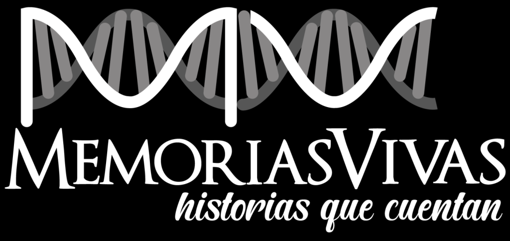 Marca de «Memorias Vivas», con el lema de «historias que cuentan»